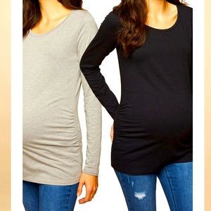 BUMPSTART LONG SLEEVE MATERNITY T-SHIRT